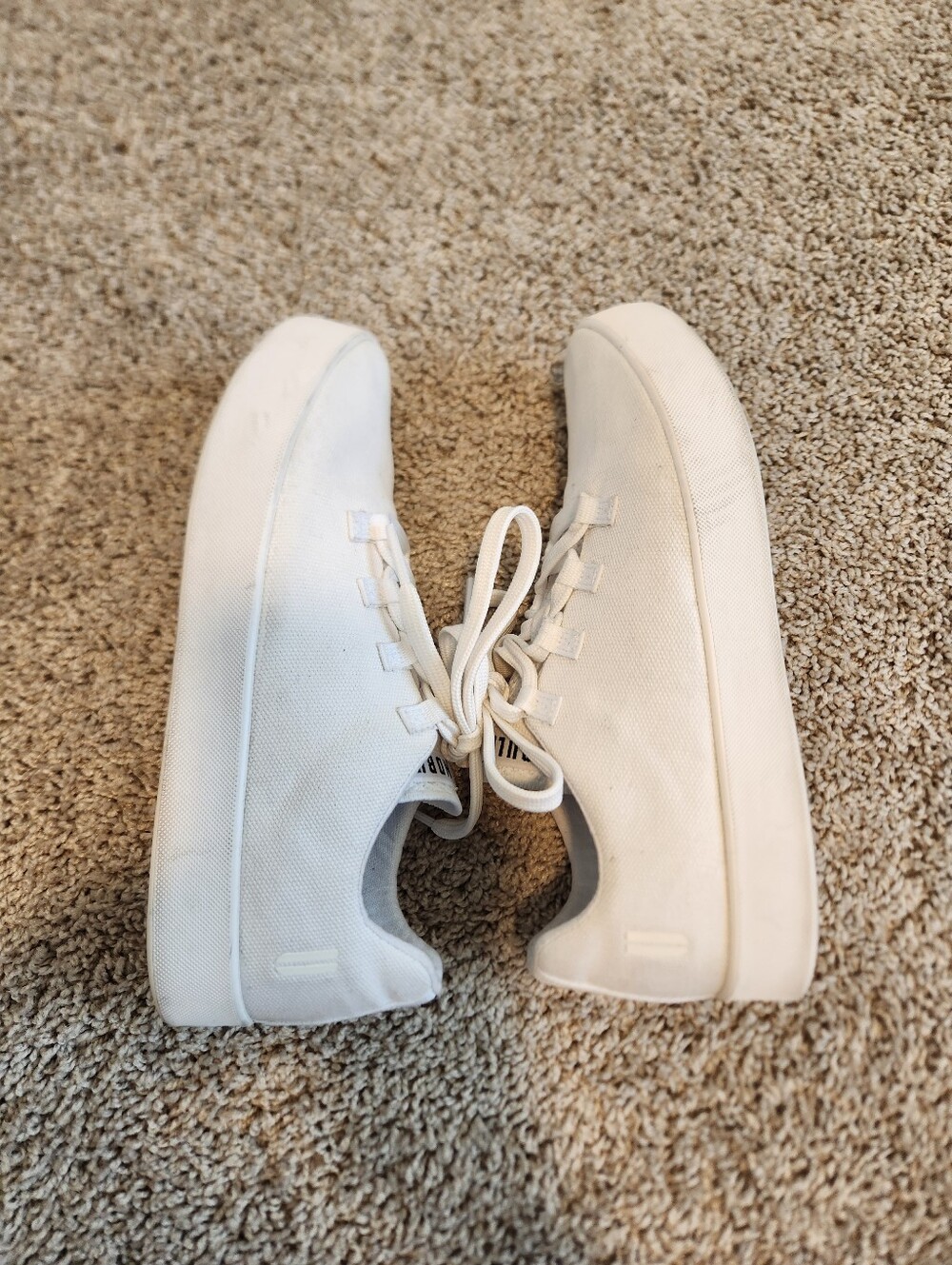 NOBULL Mens White Canvas Sneakers Size 9 - Picture 7 of 12